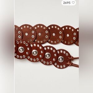 Free People Follow Your Arrow Wrap Belt in Cognac OS